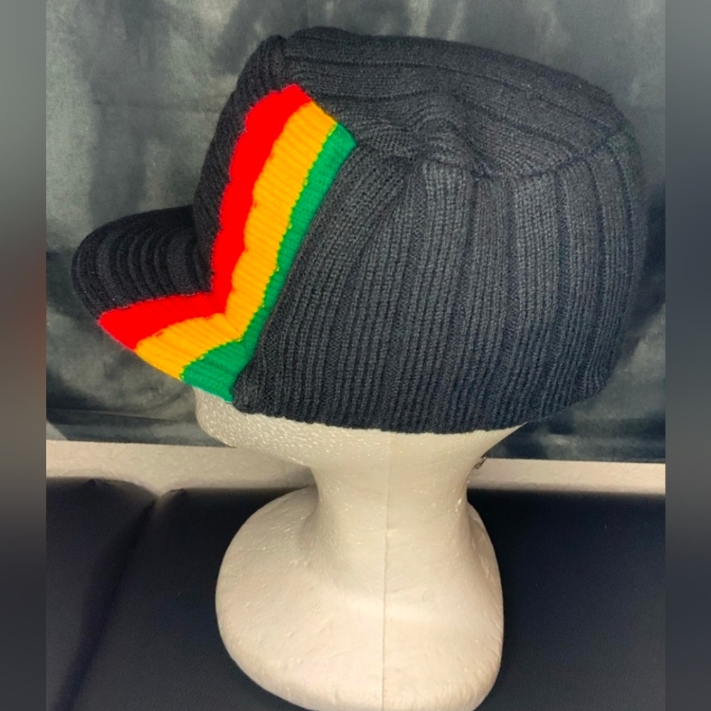 Rasta Beanie Skull Cap Kids Unisex - Picture 3 of 12